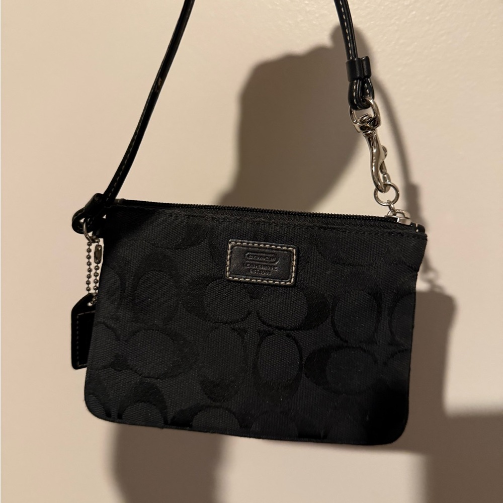 Coach Black Wristlet
